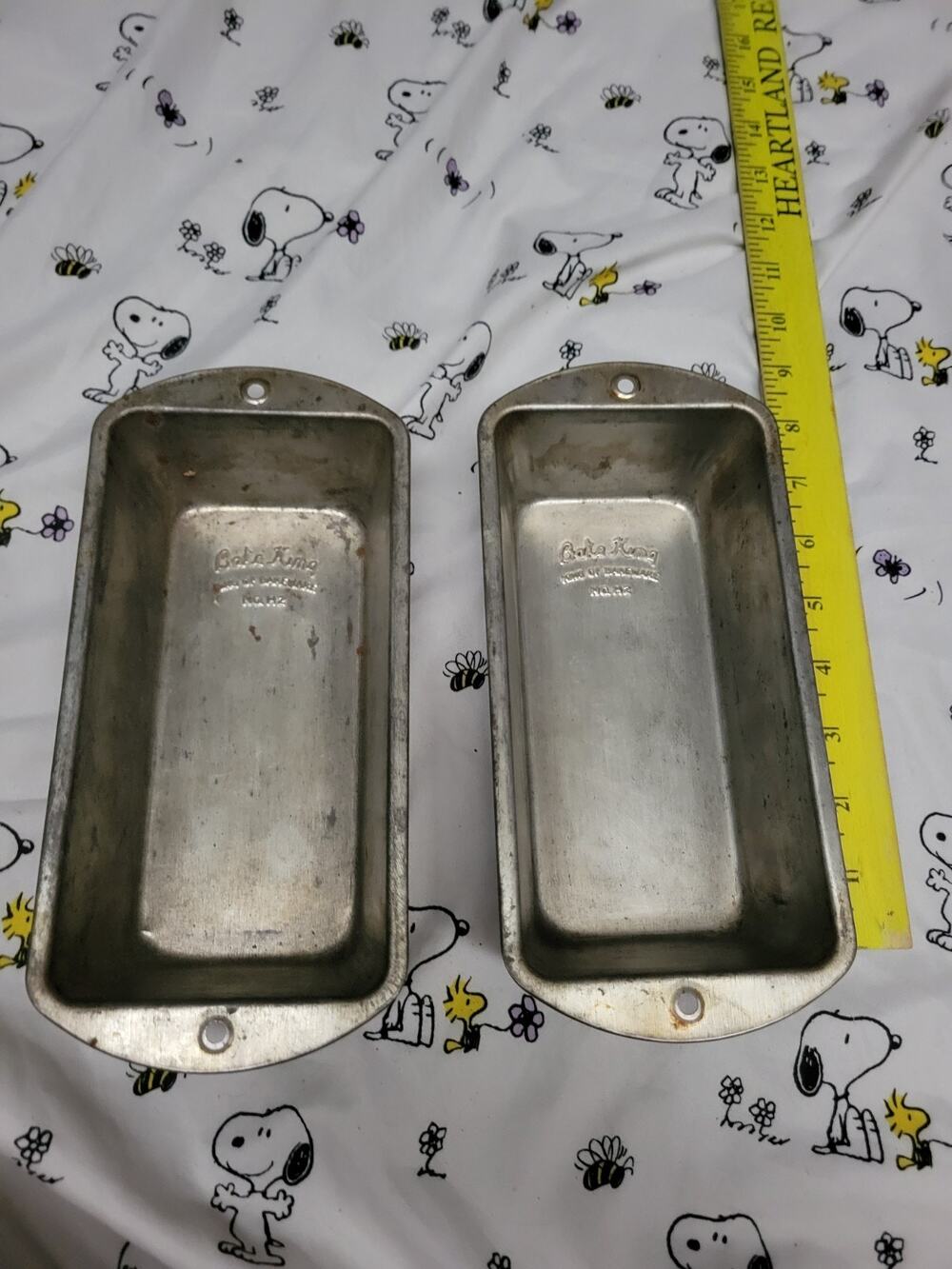 Bake King No. H2 7 5/8 x 3 7/8 x 2 1/4 Loaf Bread Cake Pan BakeKing Pan x 2
